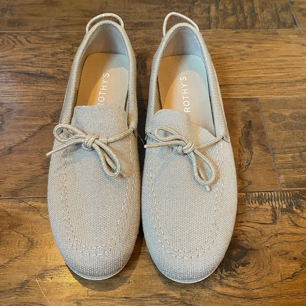 Rothy’s Boat Shoe Shimmery Sand - Picture 4 of 6